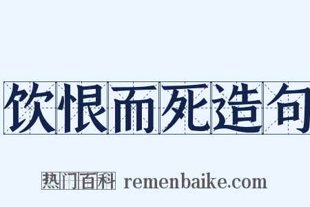 饮恨而死造句是什么意思的图片